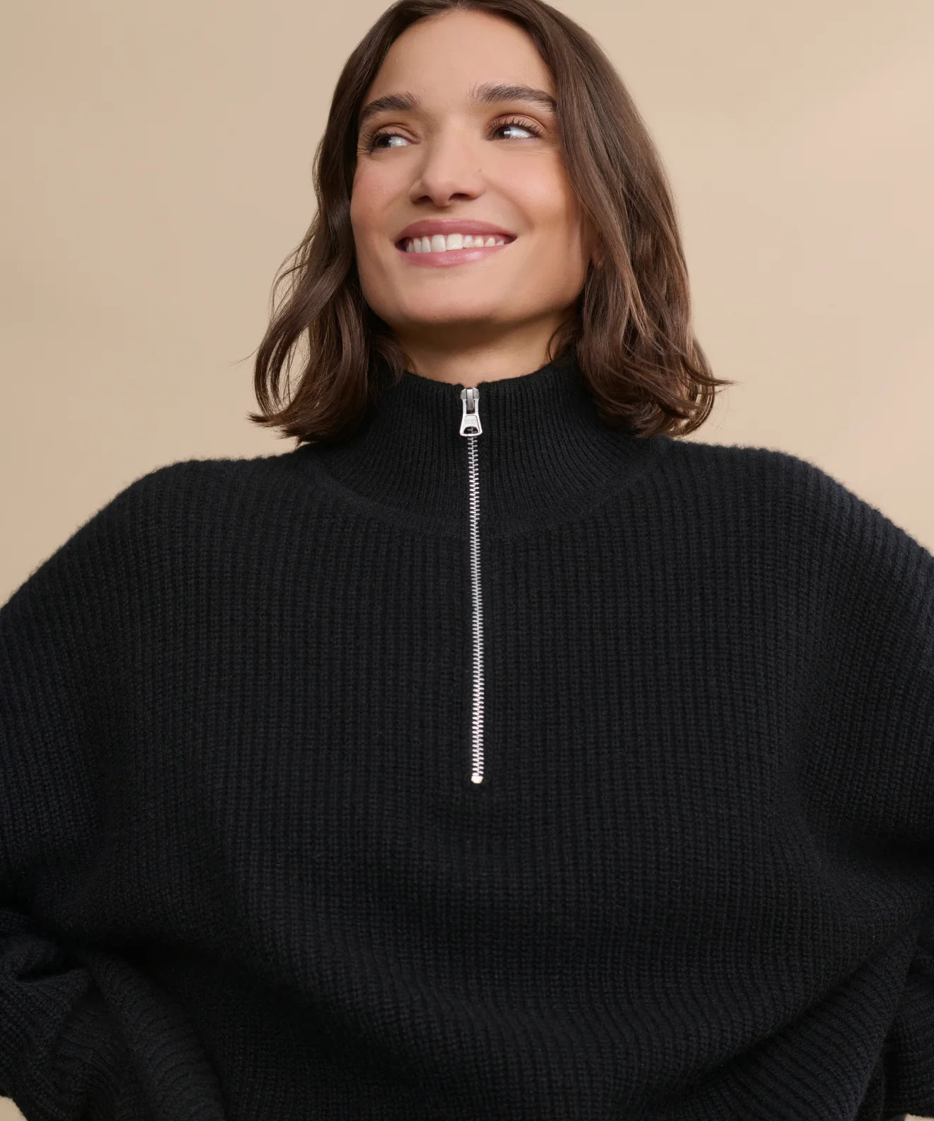 Jenni Kayne Women's Cashmere Half Zip Size Medium | Jenni Kayne