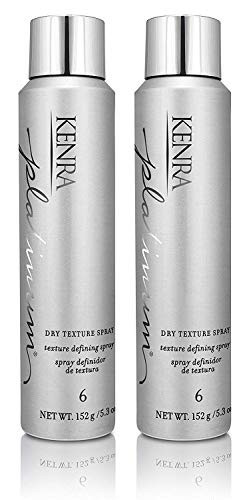Kenra Platinum Dry Texture Spray 6 | Texture Defining Styler | Increases Texture & Fullness | Absorbs Oils & Impurities | Ultra-Lightweight, Non-Drying Formulation | All Hair Types | 5.3 oz. (2-Pack) | Amazon (US)