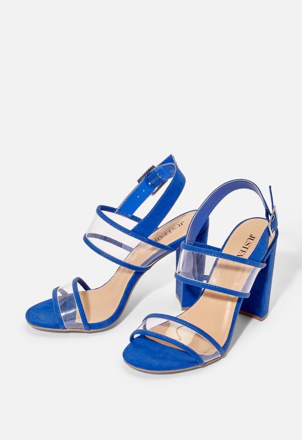 Clearly The One Clear Heeled Sandal | JustFab