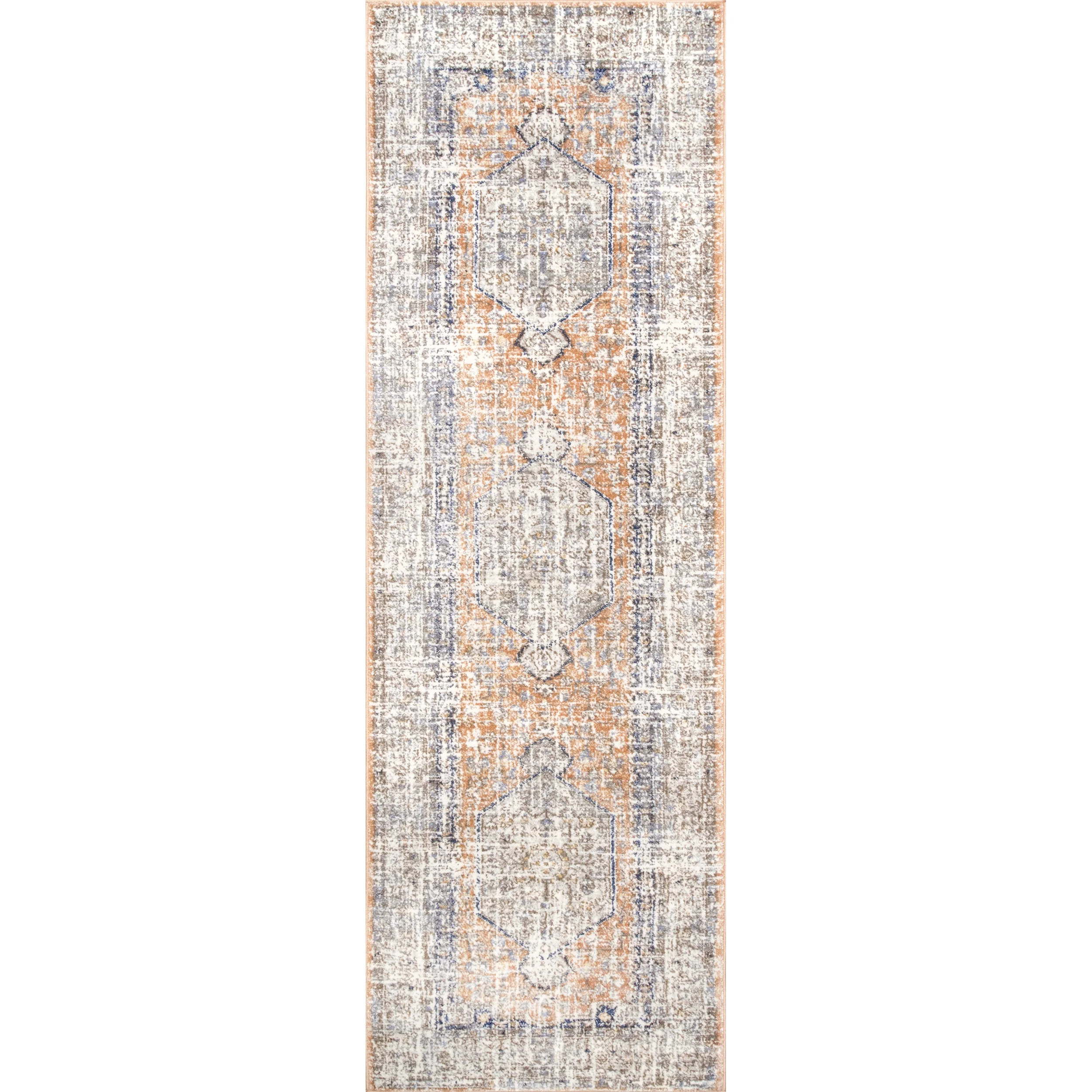 nuLOOM Vintage Jacquie Floral Runner Rug, 2' 8" x 8', Peach - Walmart.com | Walmart (US)