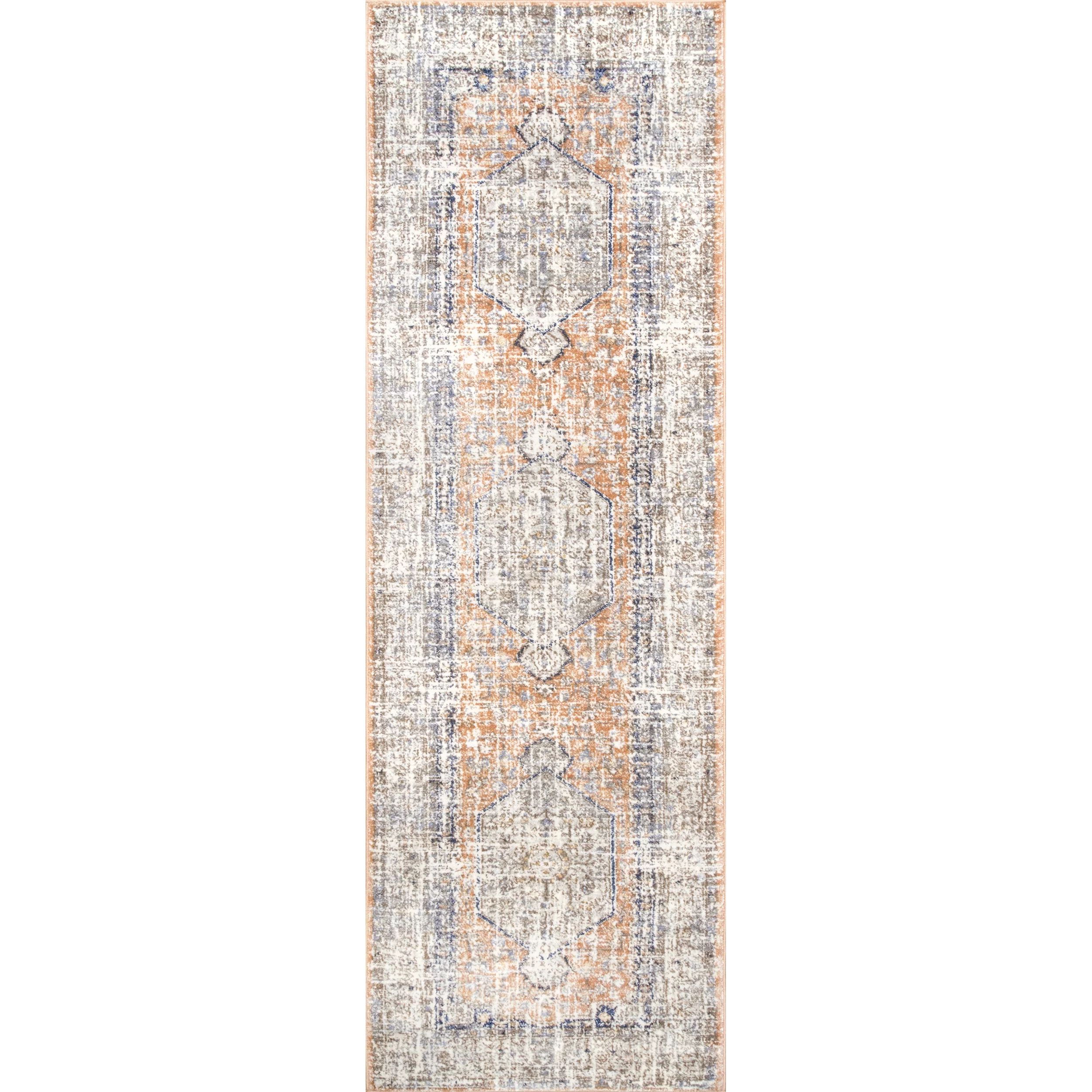 nuLOOM Vintage Jacquie Floral Runner Rug, 2' 6" x 10', Peach - Walmart.com | Walmart (US)