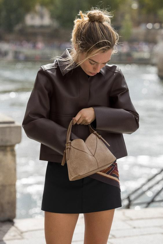 TOPSTITCH MINI SHOPPER | Zara US