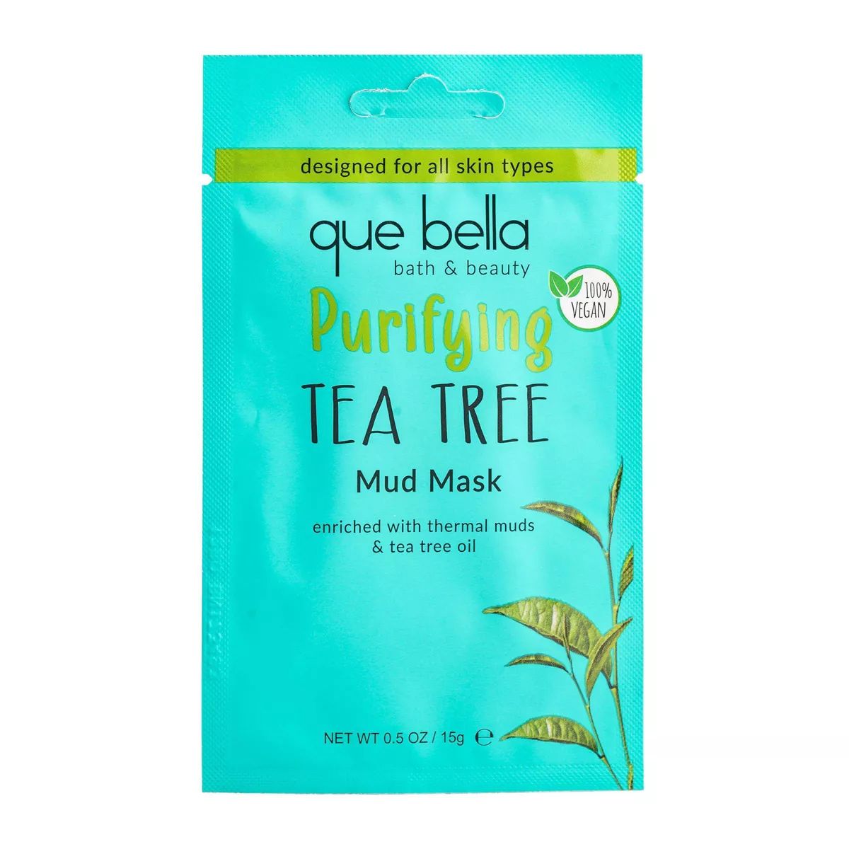 Que Bella Purifying Tea Tree Mud Mask - 0.5oz | Target