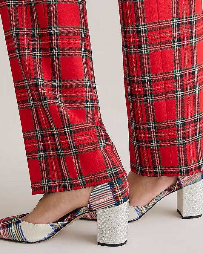 Maisie studded heels in Stewart tartan | J.Crew US