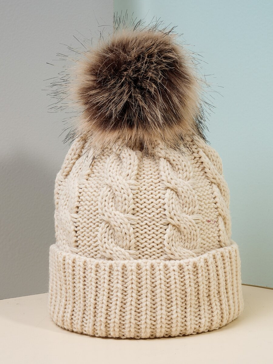 Pom Pom Knit Beanie SKU: sw2108112868945333(1000+ Reviews)$4.40Make 4 payments of $1.10 $4.18Join... | SHEIN