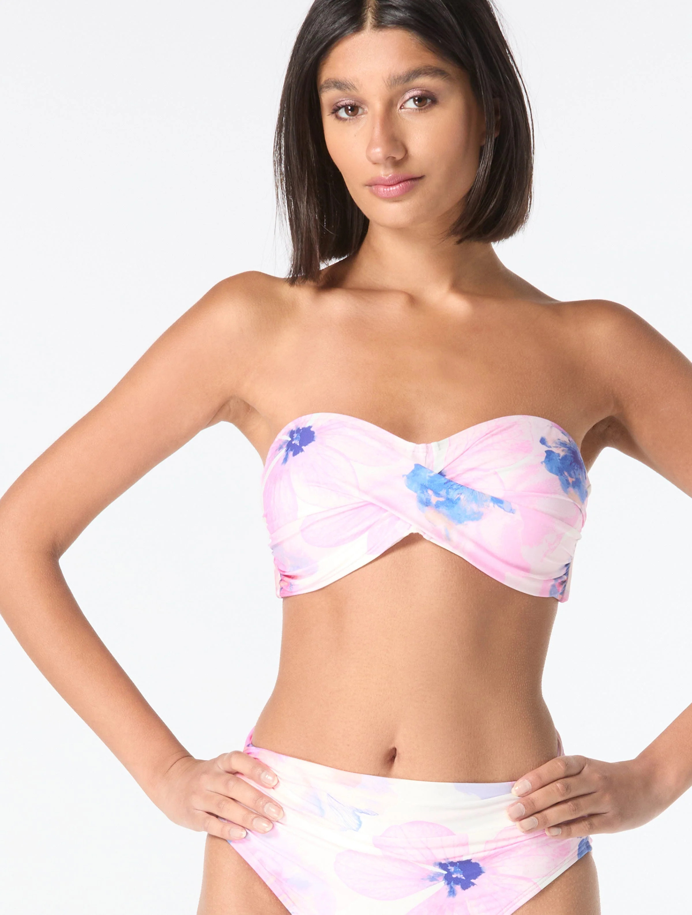 Carmen Marc Valvo Twist Bikini Top - Floral Escape | Beach2Ocean