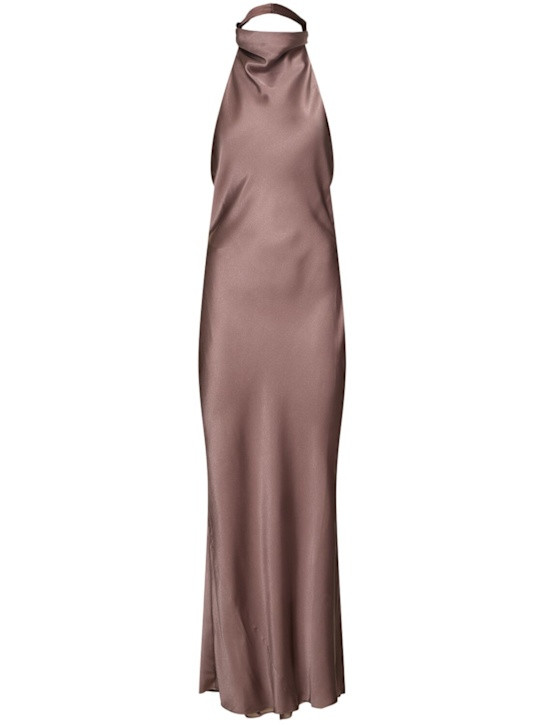 Eliana silk satin midi dress | Luisaviaroma