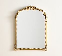 LoveShackFancy Gold Bow Arch Mirror | Pottery Barn (US)