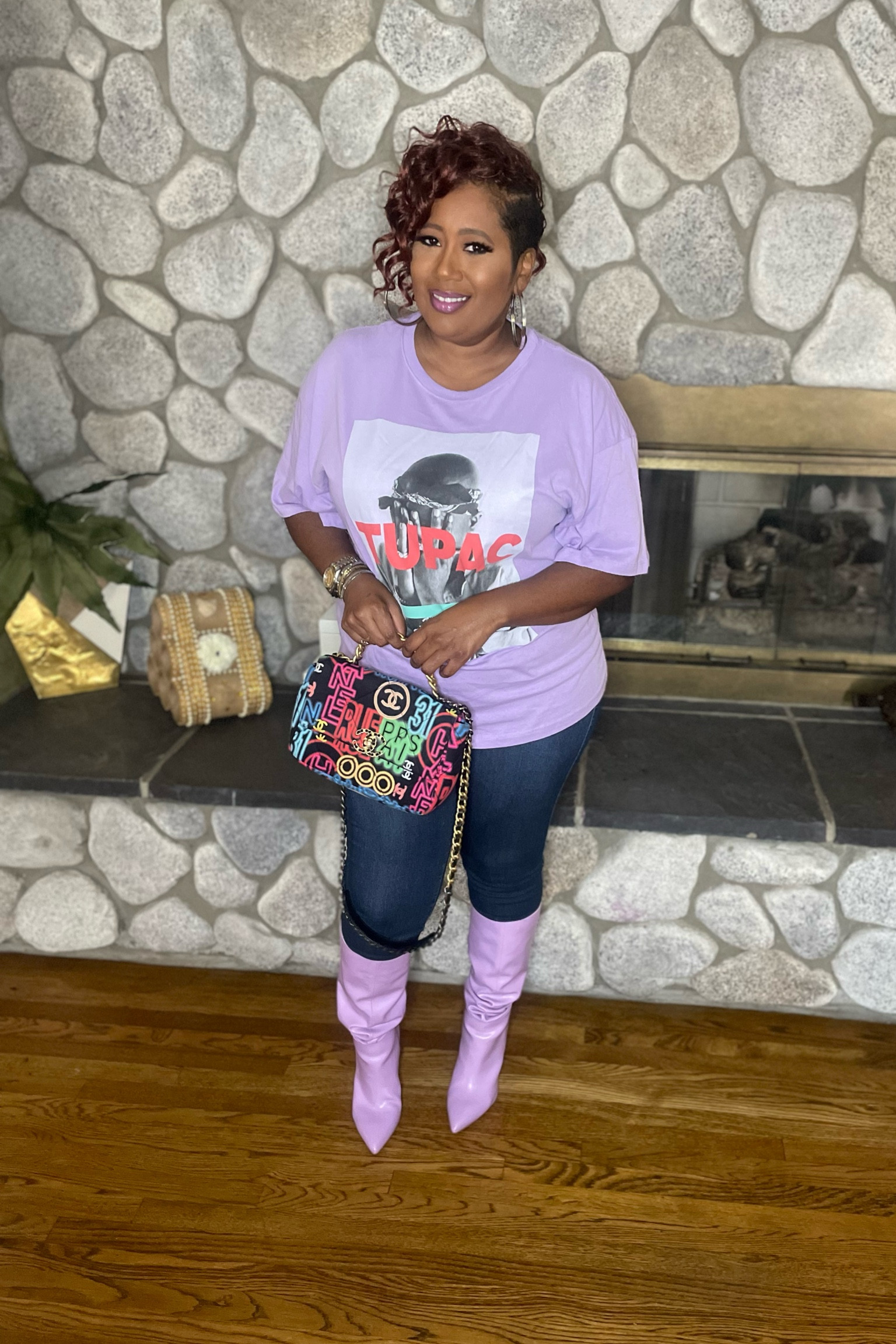 I’ve never seen a Tupac tee I didn’t love. I’m a true California girl! 

These boots are old from Nine West but I’ve linked several cute options that match this top perfectly 😉

#LTKshoecrush #LTKstyletip #LTKmidsize