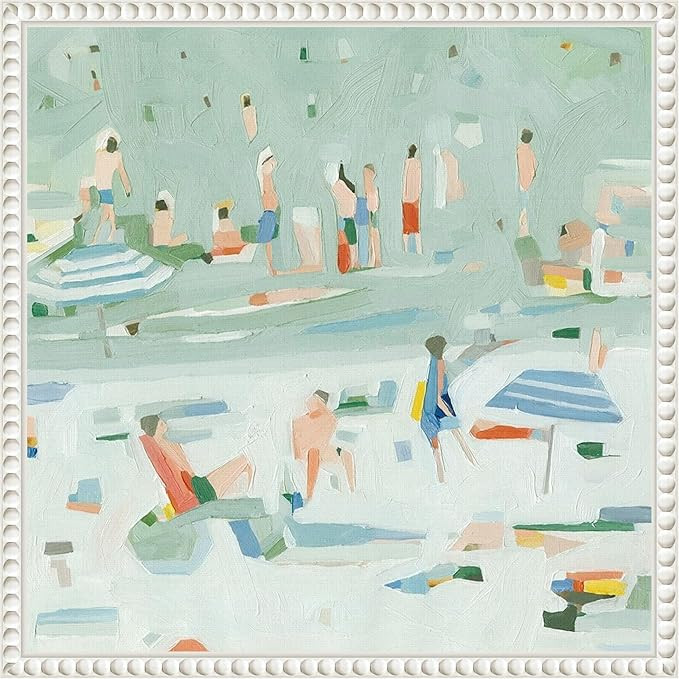 Amanti Art Framed Canvas Wall Art 16x16 Summer Confetti II by Emma Scarvey, Framed Wall Art Canva... | Amazon (US)