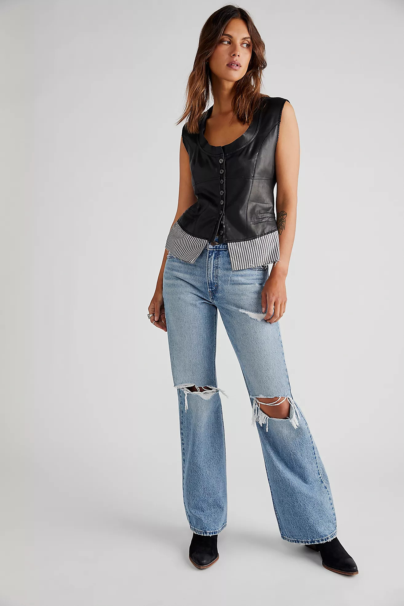 Levi's Baggy Bootcut Jeans | Free People (Global - UK&FR Excluded)