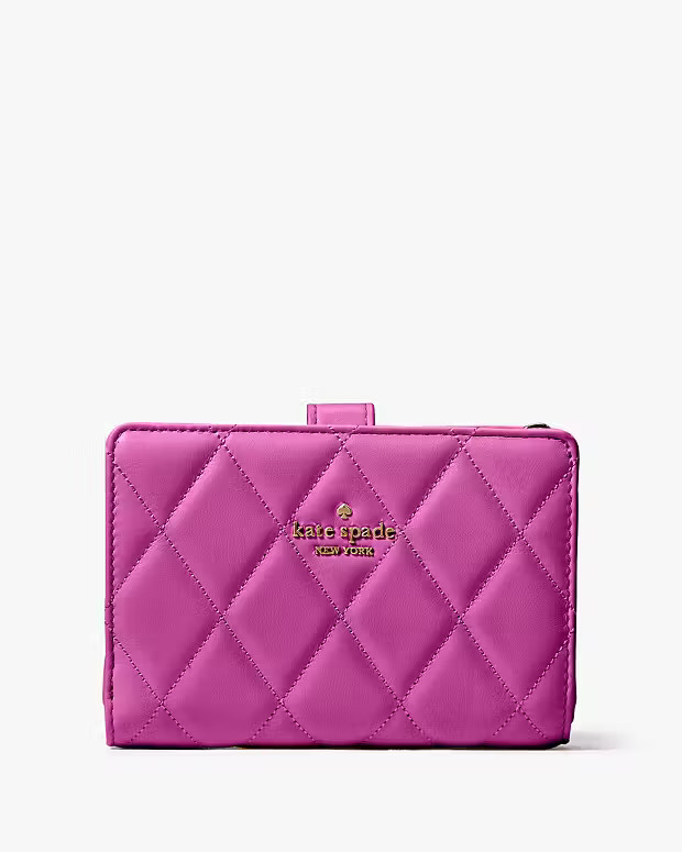 Carey Medium Compact Bifold WalletComparable Value$229$68(70% off)  $51.00 with EXTRA 25% OFF!cod... | Kate Spade Outlet