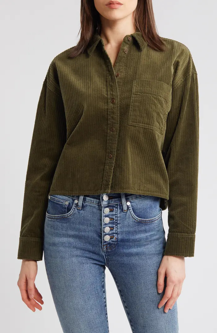 Madewell Variegated Corduroy Button-Up Shirt | Nordstrom | Nordstrom