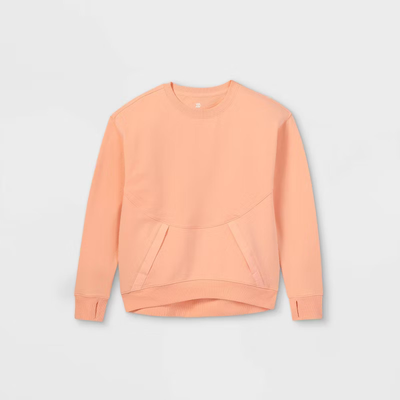 Girls' Performance Lightweight Crewneck Sweatshirt - All in Motion™ | Target