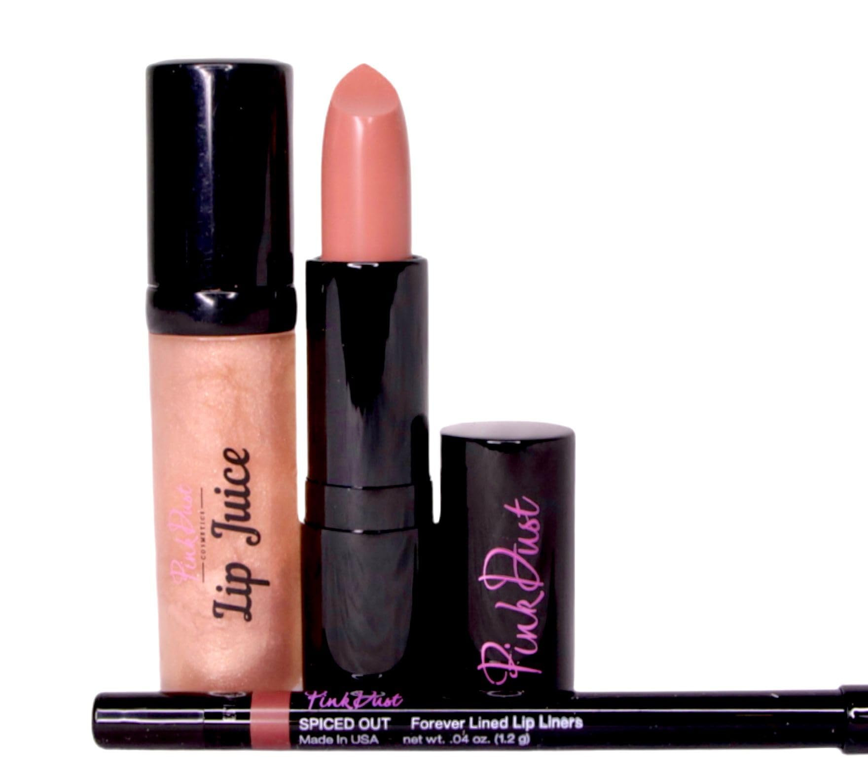 Pink Dust Vanilla Latte Lip Combo - (Pack of 3) Lips Makeup Kit - Lipstick, Liquid Lipstick & Lip... | Amazon (US)