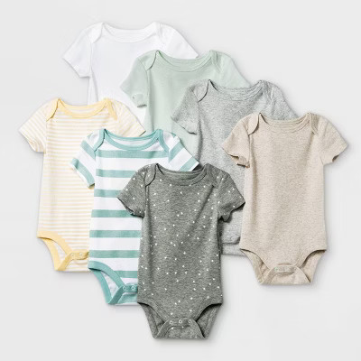 Baby 7pk Basics Bodysuits - Cloud Island™ | Target