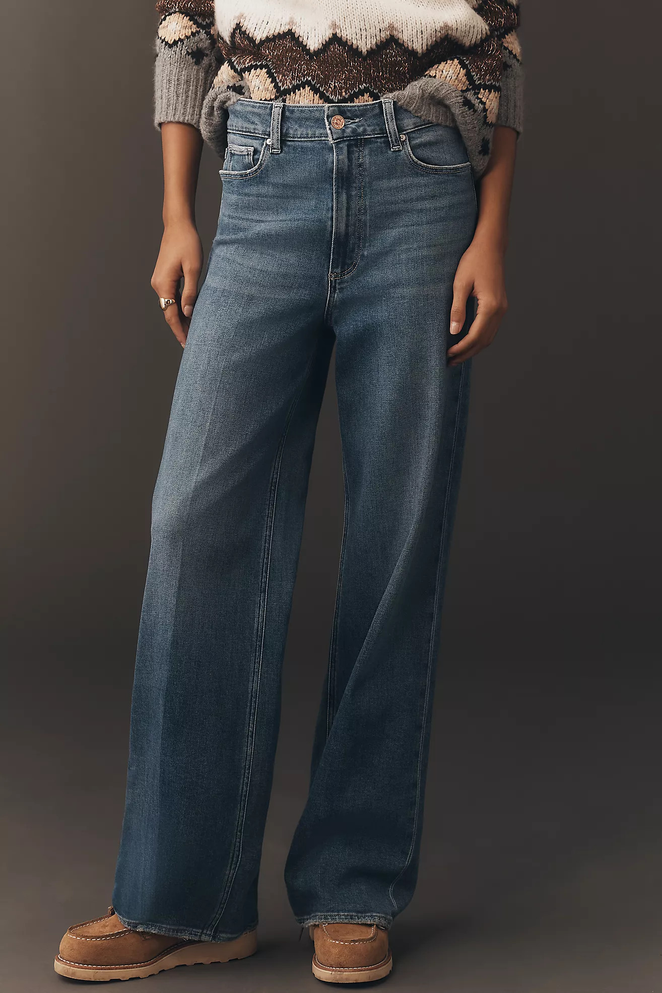 PAIGE Anessa 31 High-Rise Wide-Leg Jeans | Anthropologie (US)