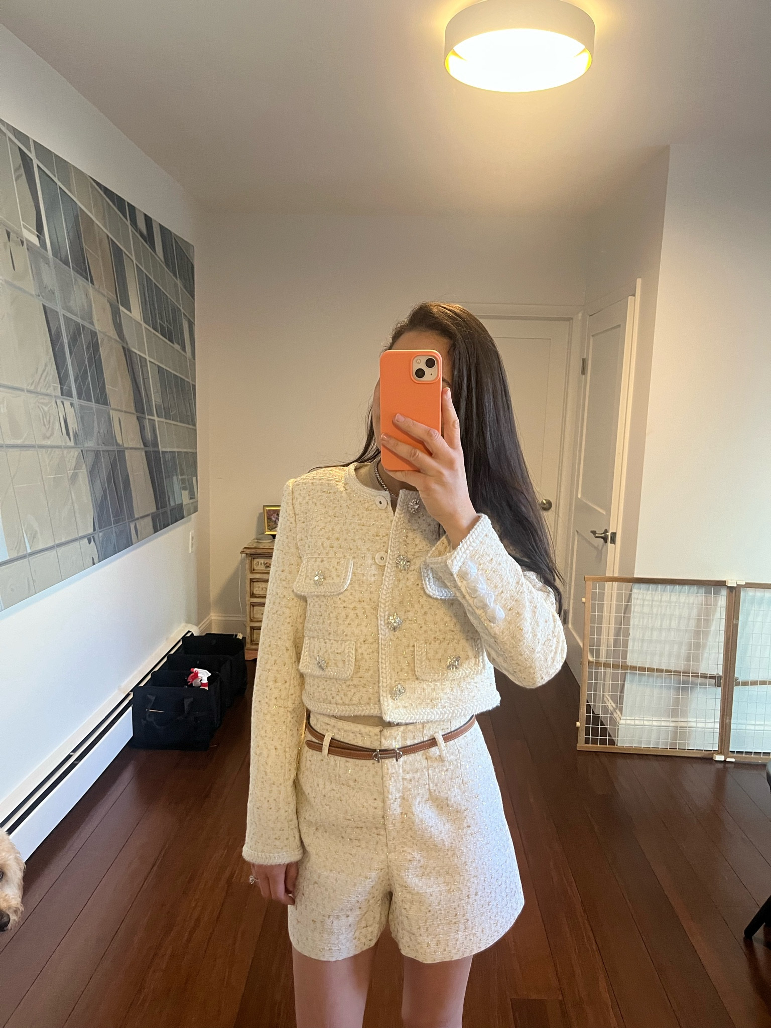 Tweet set. Tweed shorts, tweed jacket. 

#LTKstyletip #LTKworkwear #LTKfamily