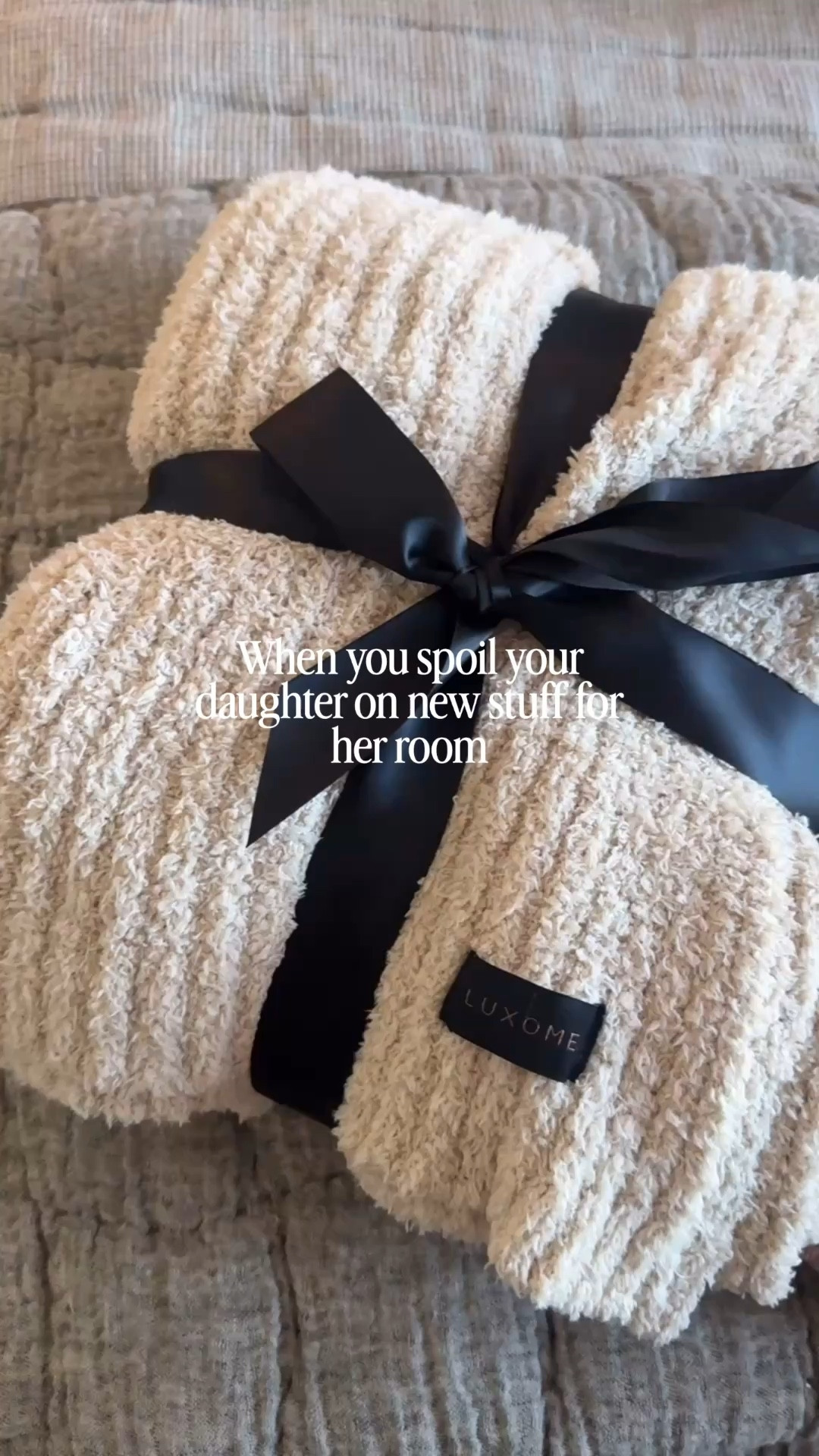 This plush robe + throw blanket is the coziest vibe ever! We got them to add to our daughters room but… I may of kept the robe for Mother’s Day for me. 🤫 #luxome 

#LTKmorningroutine #LTKHome #LTKMothersDay