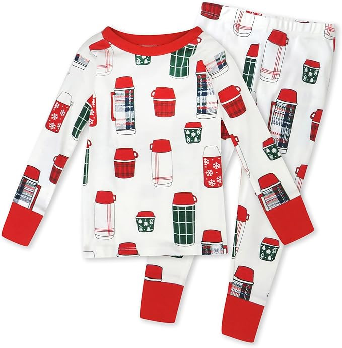HonestBaby Holiday 2-Piece Pajamas Sleepwear PJs 100% Organic Cotton for Baby, Toddler, Kids | Amazon (US)