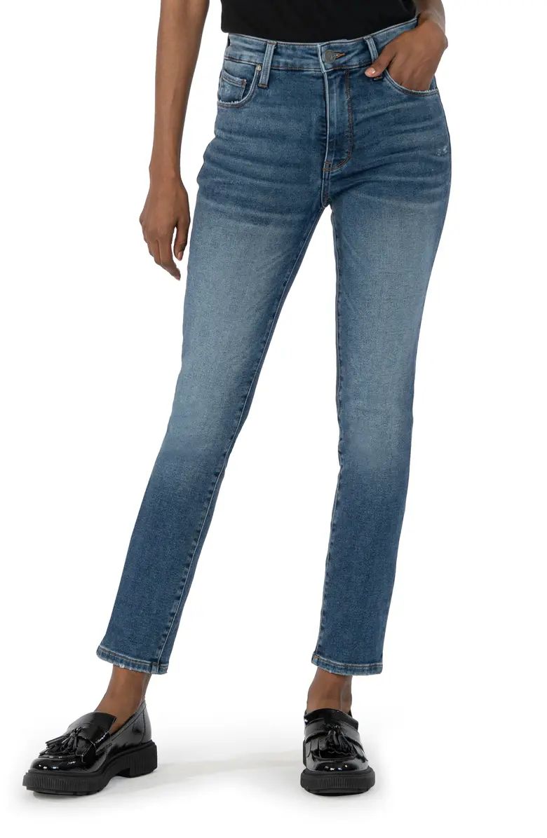 KUT from the Kloth Reese Fab Ab High Waist Slim Straight Leg Jeans | Nordstrom | Nordstrom