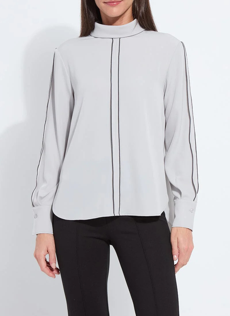 Lizandra Reversed Collar Blouse | Lysse NY