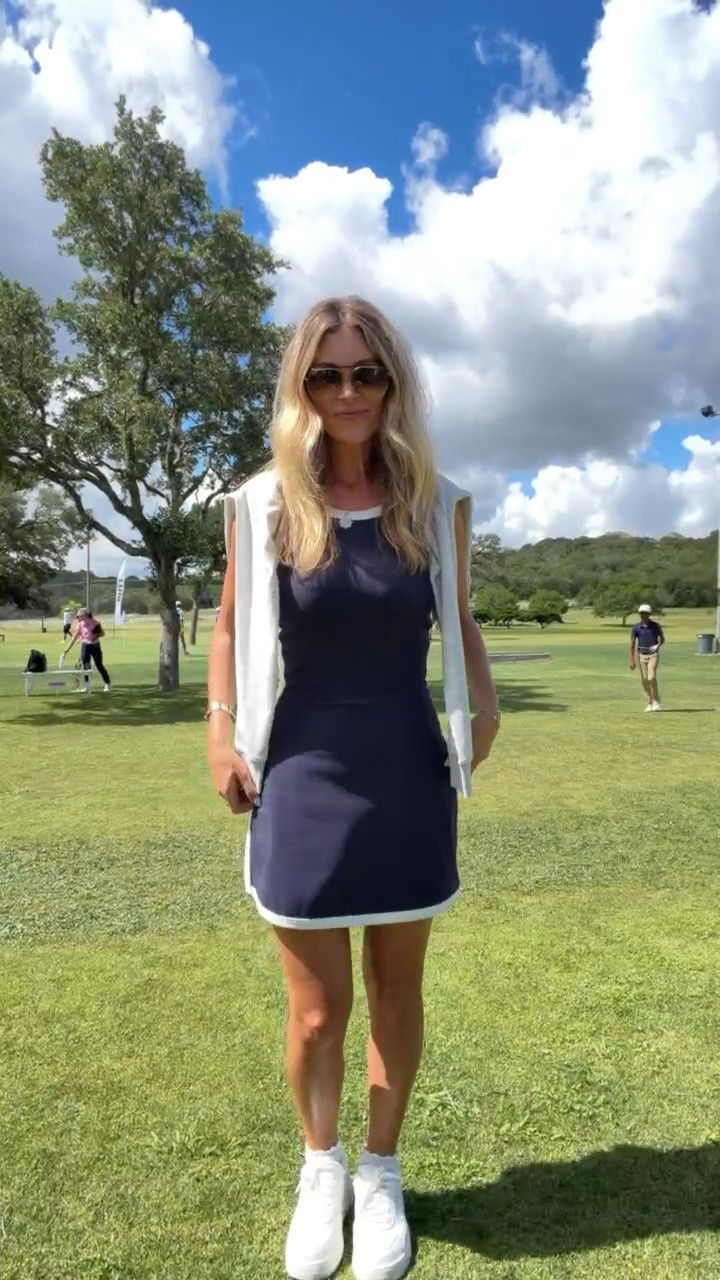 Brexton & Laikyn had the drive, chip & putt today! ⛳️ here’s what I wore to the golf course!! 
Beach riot active dress size small
Ray ban sunglasses 
PARKE sweatshirt 
Alo sneakers 
Aritzia ruffle socks

#LTKOver40 #LTKPetite #LTKActive