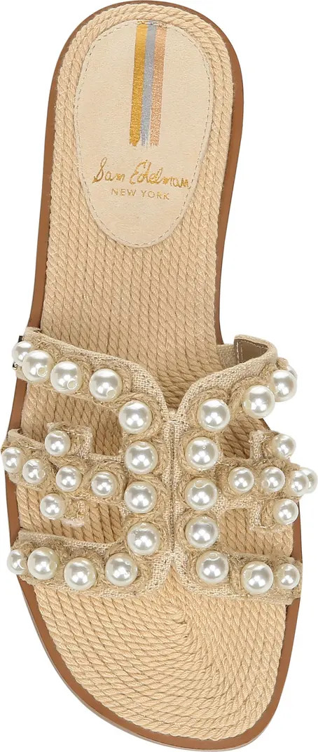 Bay Imitation Pearl Cutout Slide Sandal (Women) | Nordstrom