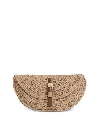 Aria Half Moon Raffia Clutch | Bloomingdale's (US)