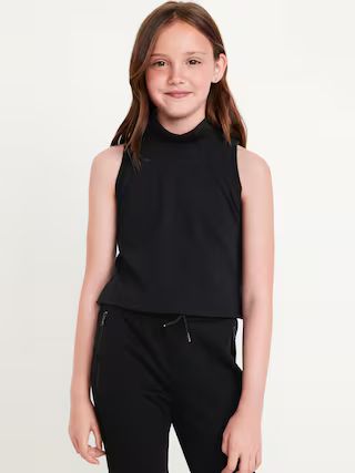 Dynamic Fleece Sleeveless Mock-Neck Top for Girls | Old Navy (US)