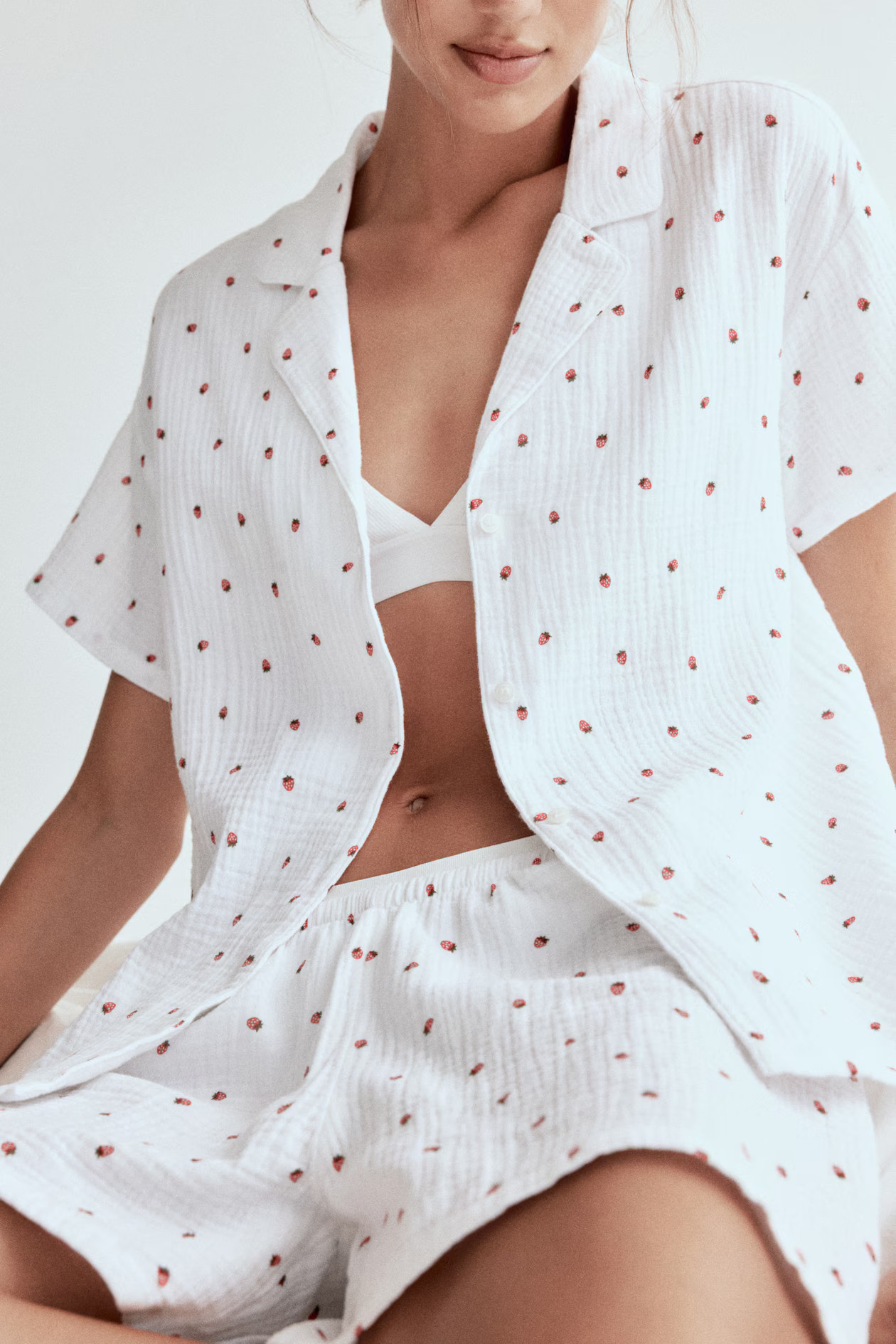 MAMA Cotton Muslin Pajamas | H&M (US + CA)