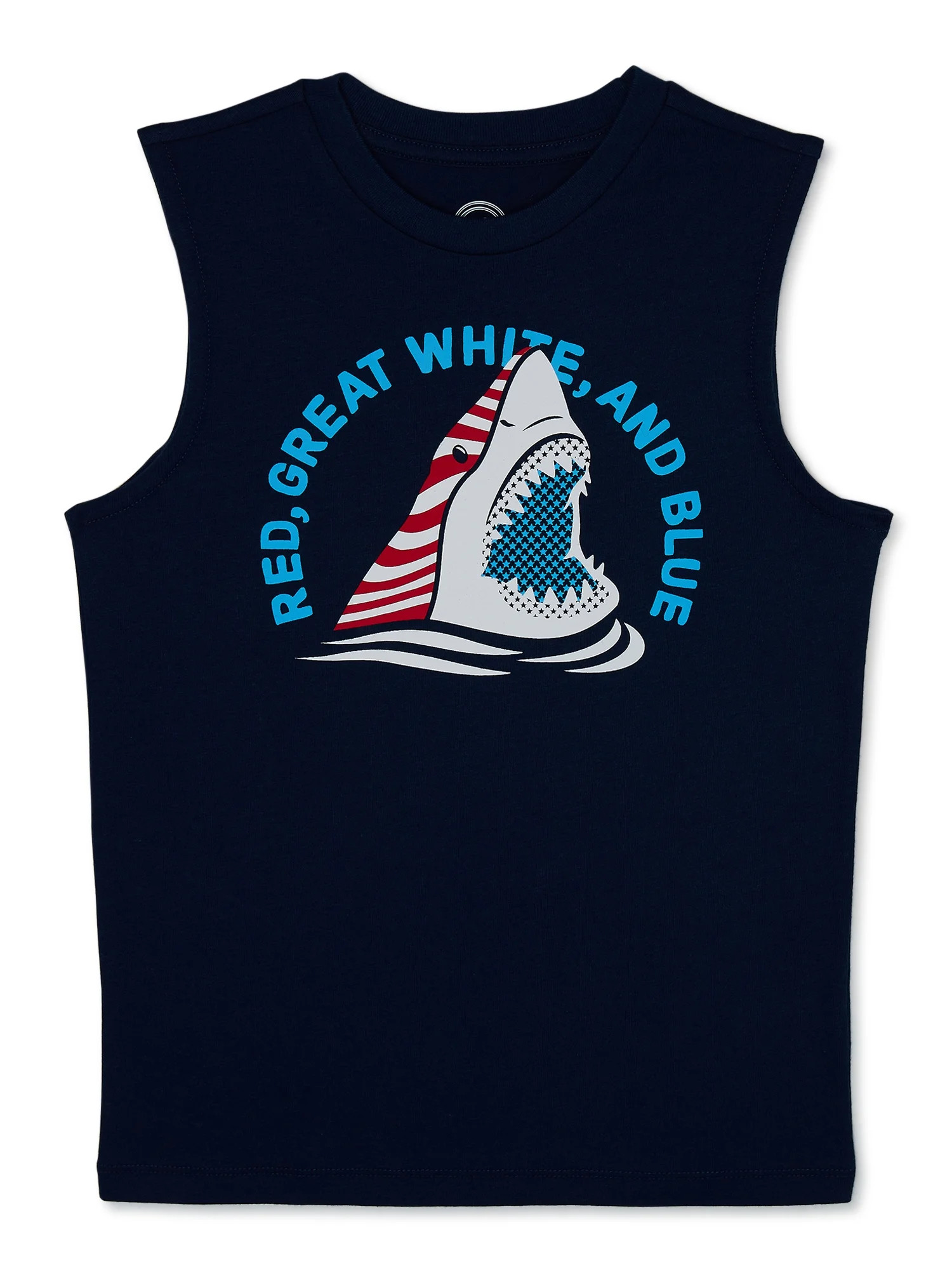 Wonder Nation Boys Graphic Americana Muscle Tank, Sizes 4-18 & Husky | Walmart (US)