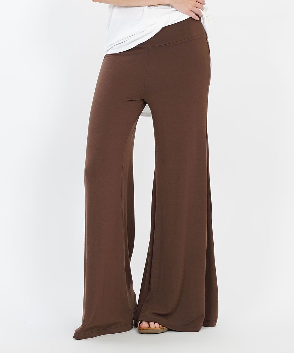 Brown Palazzo Pants - Plus | Zulily