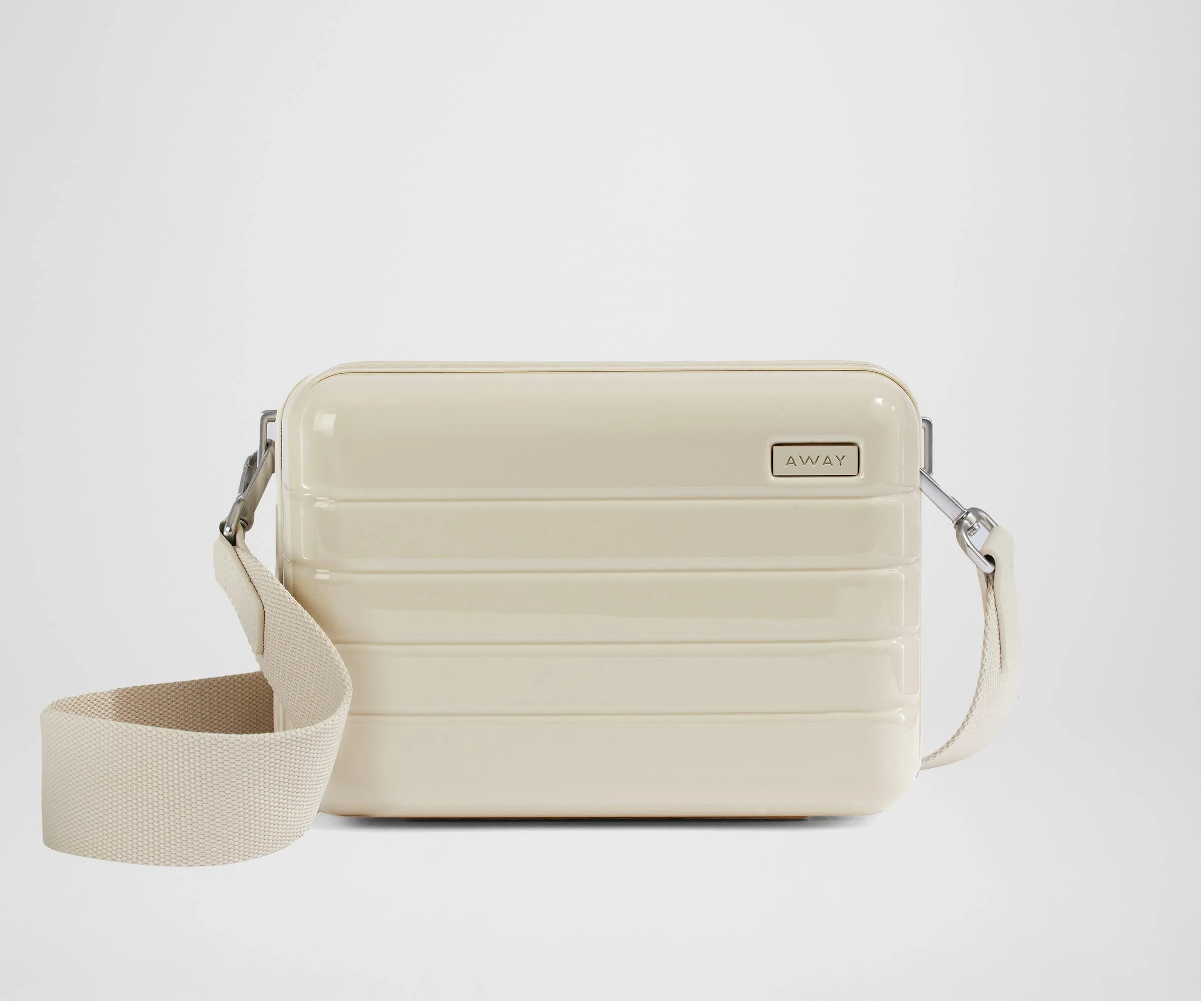 The Mini Crossbody Bag in Salt White (Gloss) | Away | Away