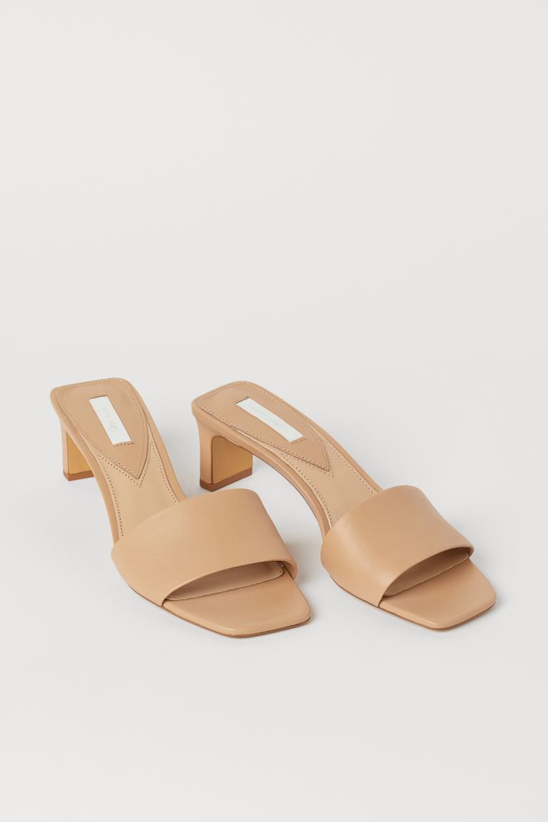 Leather mules | H&M (UK, MY, IN, SG, PH, TW, HK)