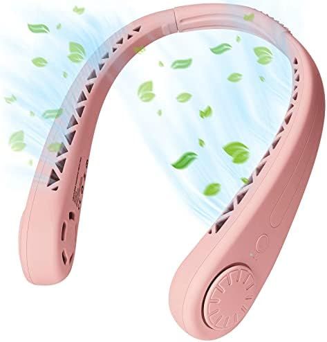 Neck Fan, Portable Bladeless Personal Fans Rechargeable Battery, Small Hands Free Hanging Cooling Ne | Amazon (US)
