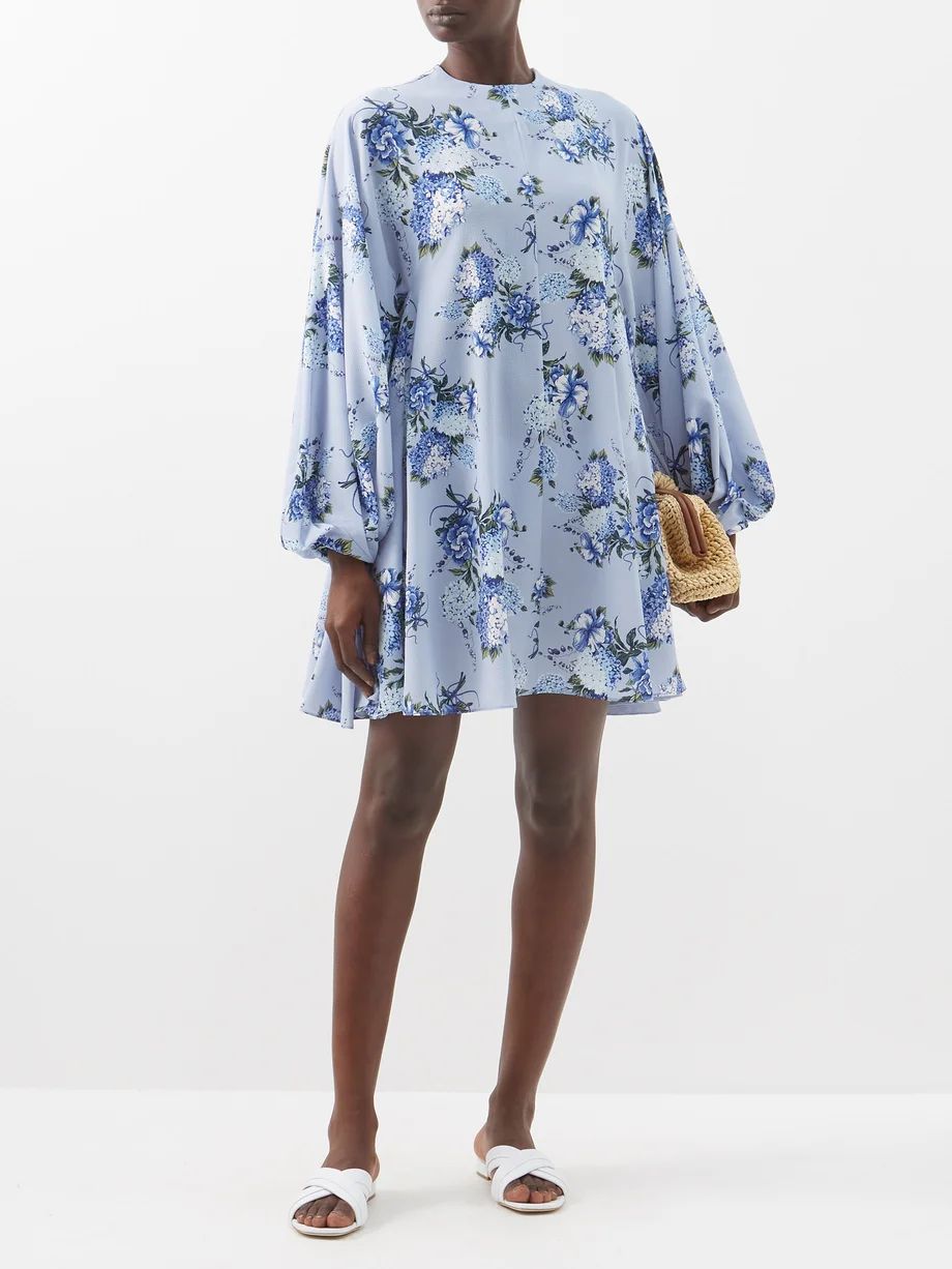 Nova floral-print crepe-georgette mini dress | Emilia Wickstead | Matches (US)