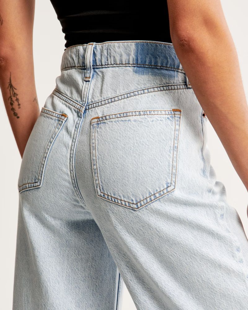 High Rise Cropped Wide Leg Jean | Abercrombie & Fitch (US)