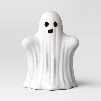 Large Textured Terracotta Ghost Decorative Sculpture - Hyde and EEK! Boutique™ Matte White | Target