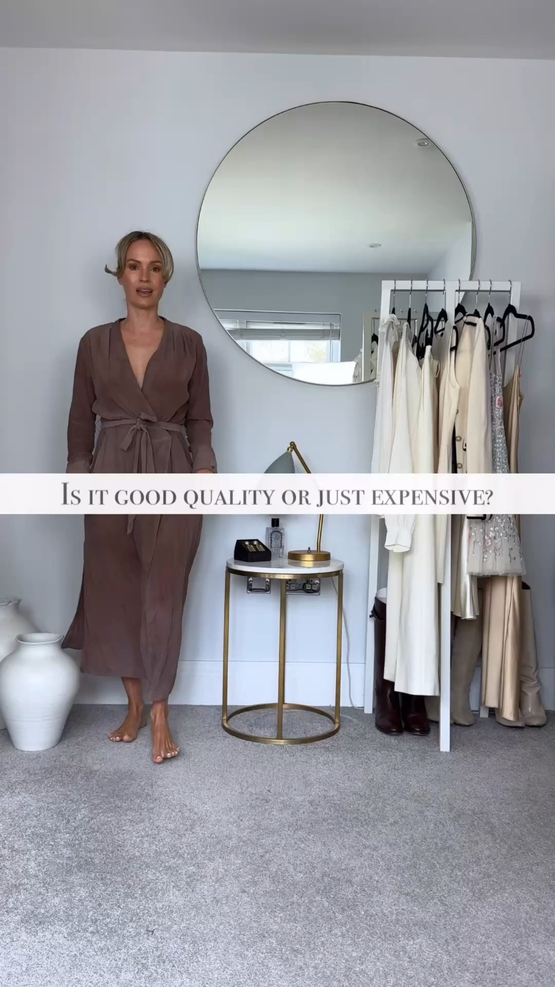 Is it great quality or just expensive?

The other day I walked into one of the big flagship stores of a well known in designer on Old Bond Street here in London.

On the top floor I spotted a gorgeous gown in what looked like silk. As the price tag was pretty hefty, I asked the lady if it indeed was made in 100% silk. She confirmed. 

Luckily I had my wits about me and as I tried it on, I double checked the label. To my surprise the dress was made completely from plastic. 

Safe to say I left it in the dressing room. 

These days a designer label does not equal great quality. We have to be clever and actually do our own checks before we choose to buy anything.

An old money family rule is to focus on buying the big four - wool, silk, linen and cotton. All in 100% or if mixed, with each other. 

Not all items can be made only in natural materials. But if they can, they really should. Especially if it’s assumed from the price. 

Do you have any designer horror stories? 

🤍You can find the items I’m wearing in my link in bio, or just comment “link” and I will DM the links to you 🤍

If your wardrobe feels chaotic or full of things you don’t wear, start with the 7-Day Wardrobe Reset.
Comment “reset” and I’ll send it to you in a DM.Use code FIRST40 for 40% off.

#tessmontgomery #wardrobeexpert #clevershopper #wardrobewisdom #oldmoneystyle

#LTKOver40 #LTKstorytime #LTKgrwm