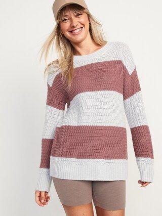 Cozy Textured Tunic Sweater for Women | Old Navy (US)