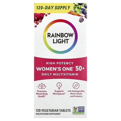 Rainbow Light, Women's One™ 50+ Daily Multivitamin, High Potency, 120 Vegetarian Tablets | iHerb