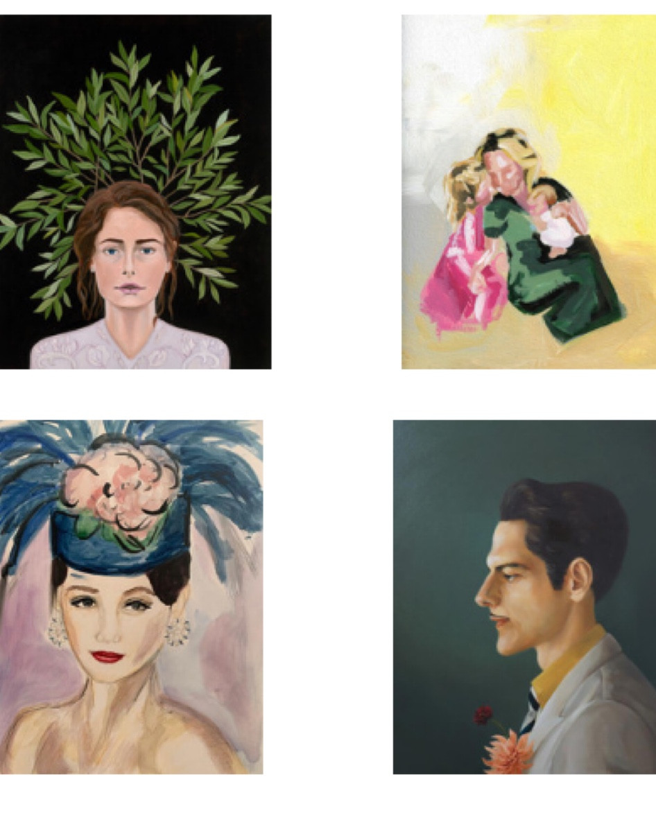 Black Friday save 30% with code THANKFUL.  Artfully Walls prints for gallery walls. Female figure with a halo of leafy branches. Newborn and mother with big sister. Fashion illustration inspired by a Valentino hat from the 1992 spring collection. Male portrait oil on canvas. 

#LTKGiftGuide #LTKfindsunder100 #LTKhome