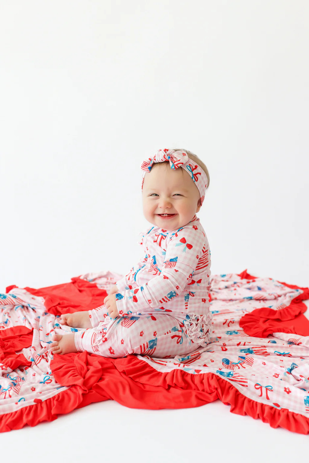 STAR-SPANGLED SWEETHEART DREAM RUFFLE ROMPER | Dream Big Little
