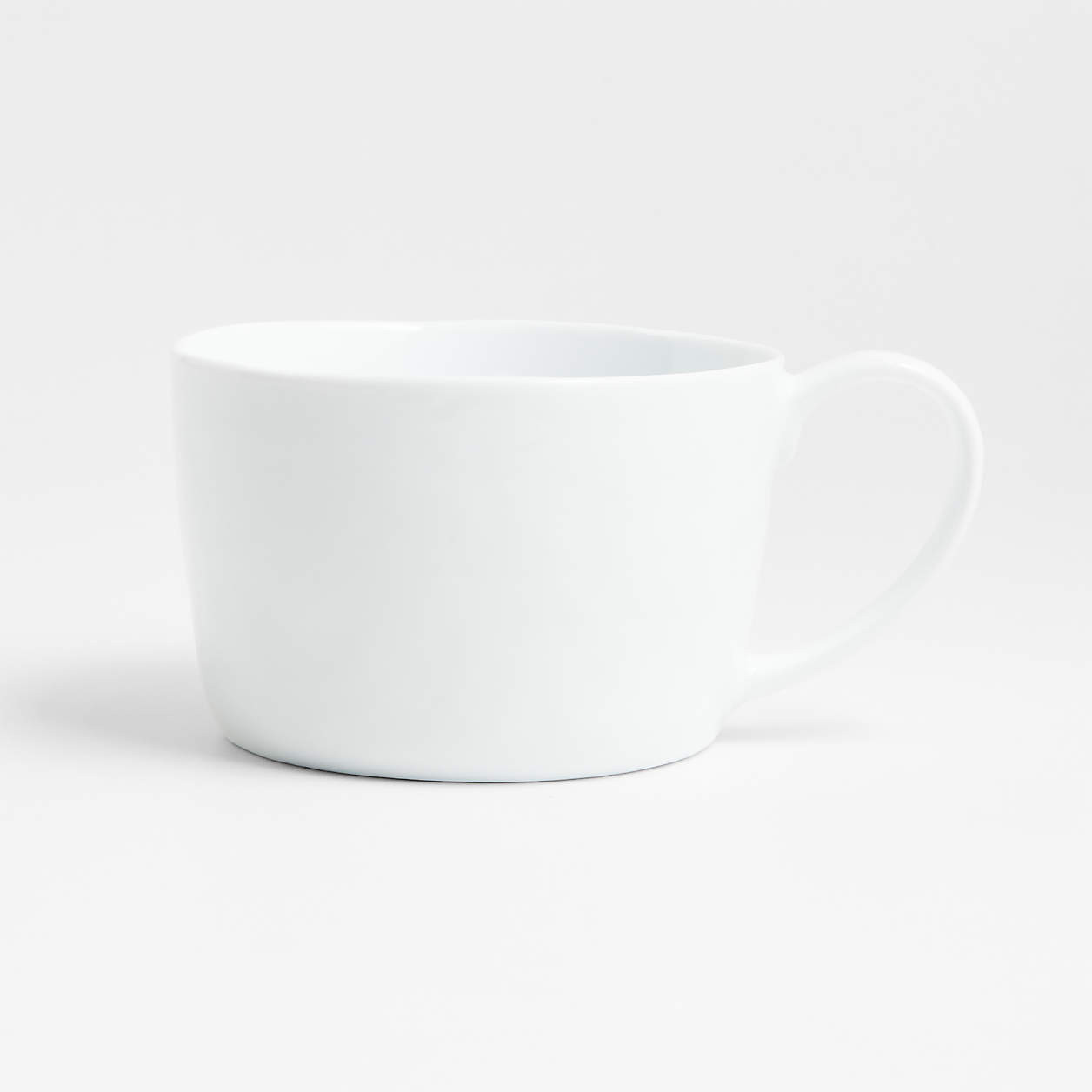 Mercer White Ceramic Jumbo Soup Crock Mug + Reviews | Crate & Barrel | Crate & Barrel