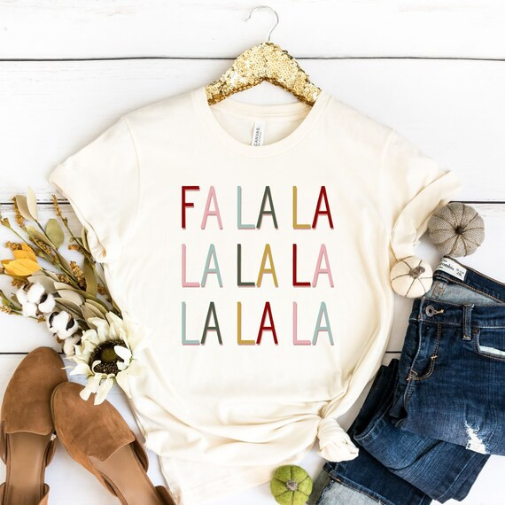Fa La La La La Christmas Shirt Christmas Shirts for Women - Etsy | Etsy (US)