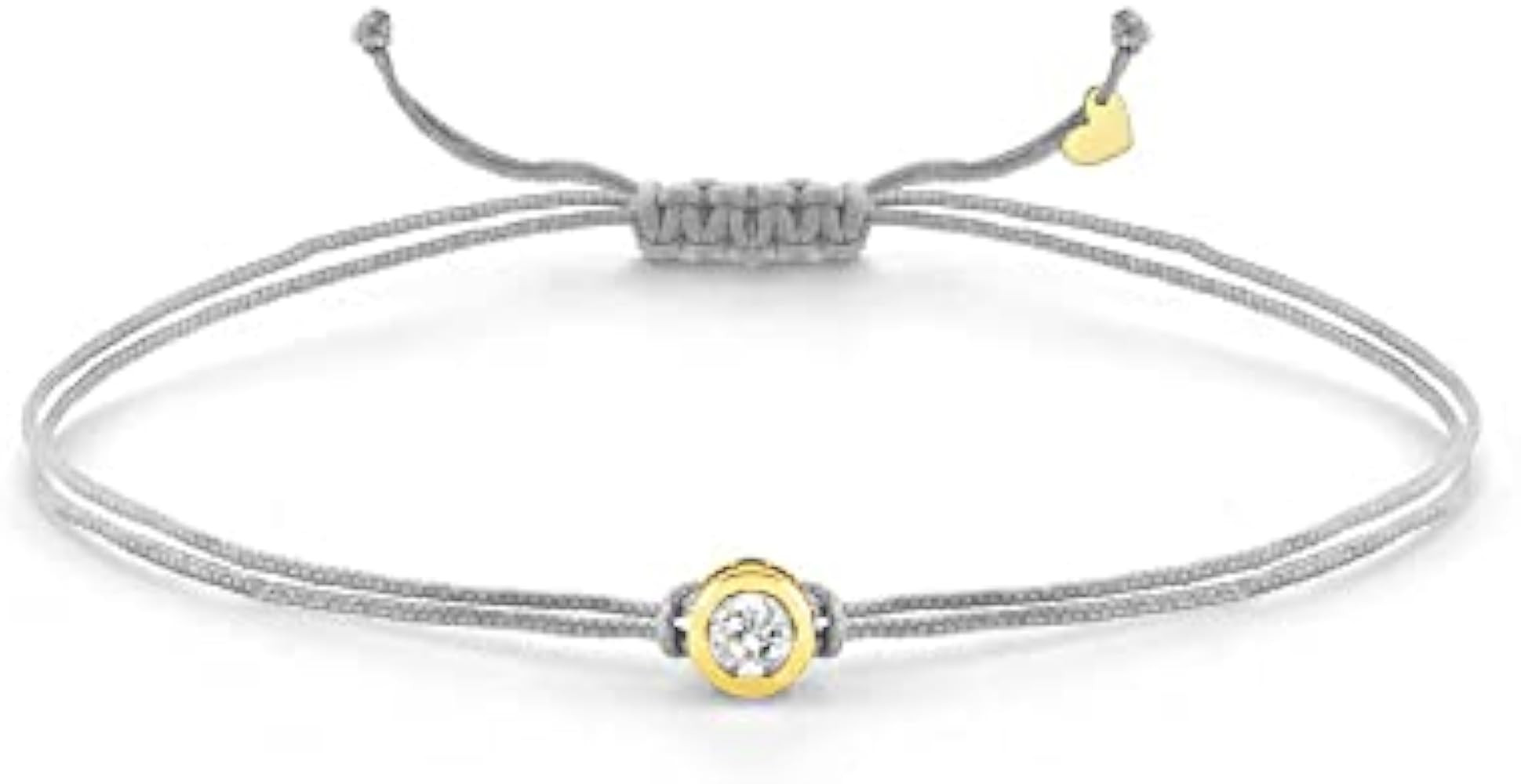 3.00 MM Round White Diamond String Bracelet For Women in 14K Gold Finish Ladies White Diamond Cor... | Amazon (US)