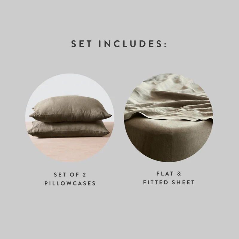 Stonewashed Linen Sheet Set | The Citizenry