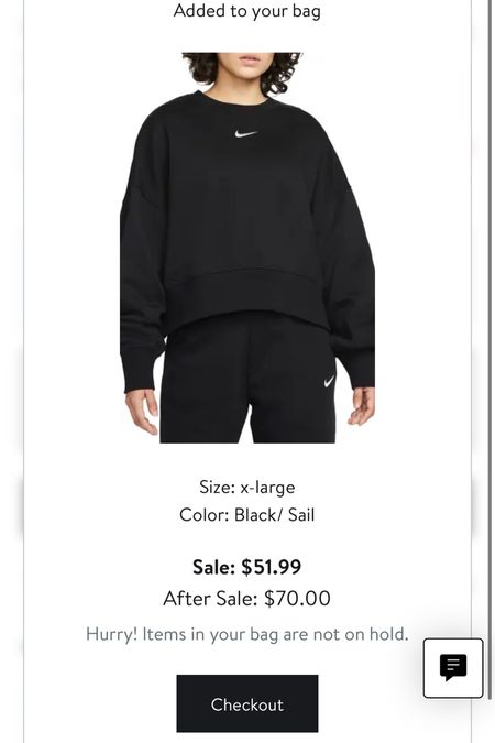 Nordstrom Sale 🤩 Nike
Phoenix Fleece Crewneck Sweatshirt



#LTKxNSale #LTKSeasonal #LTKsalealert