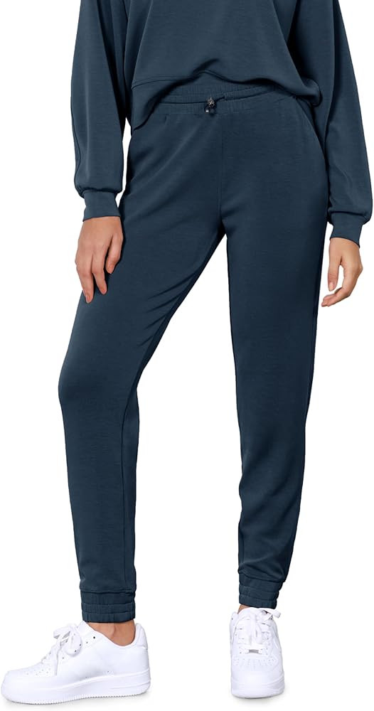 ODODOS Women's Modal Soft Jogger Pants with Pockets Adjustable Shockcord High Waist Sweatpants Ca... | Amazon (US)